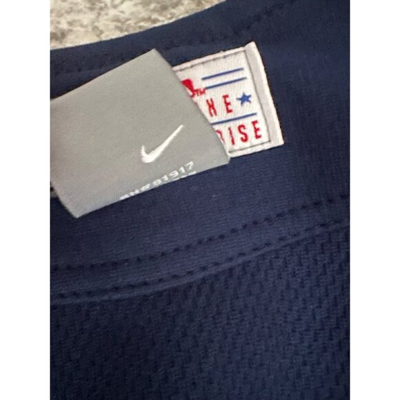 Nike Team MLB Boston Red Sox Youth X-Large Jersey - Blue & Red - Picture 8 of 12